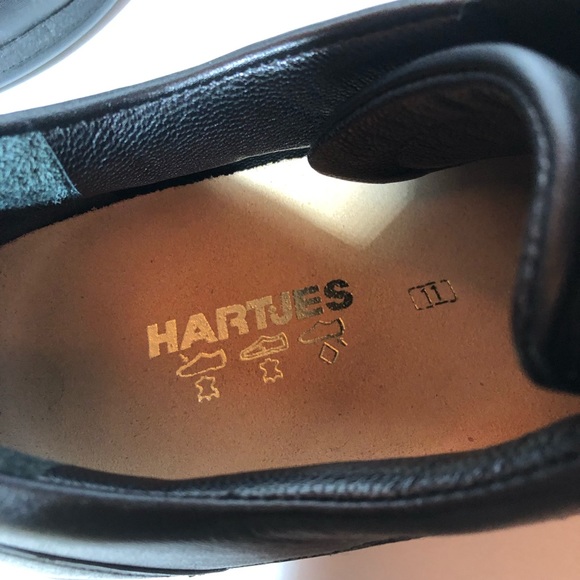Hartjes Black Lace Up Dress Shoes - Picture 3 of 8